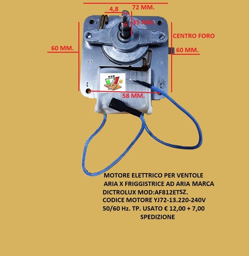 Motore elettrico friggitrica - motore, x
