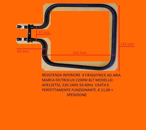Resistenza per friggitrice - resistenza, ad